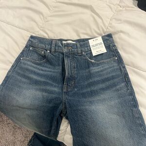 Madewell straight longline jeans